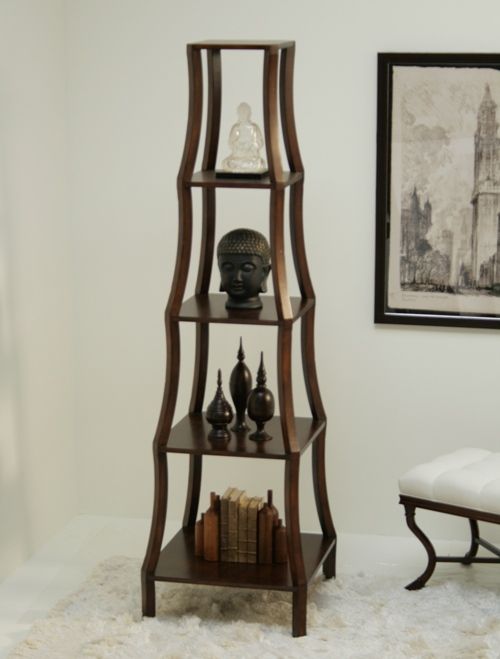 Chamberlin Etagere in Olde English Walnut 10
