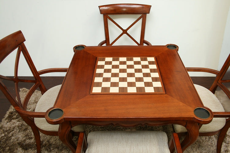 European Legacy Card Table in Macadamia 1
