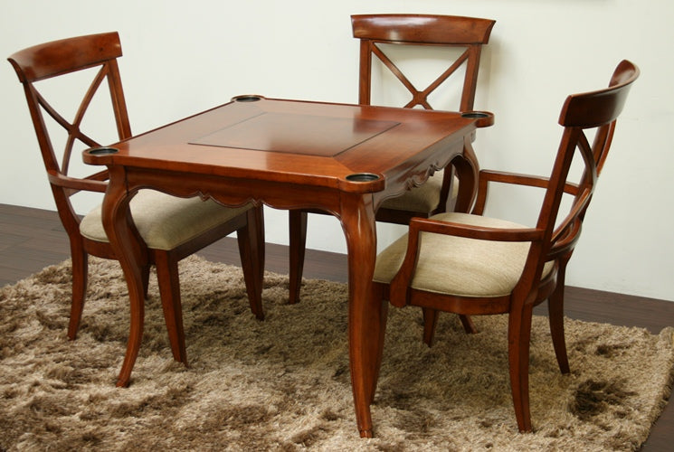 European Legacy Card Table in Macadamia 2 1