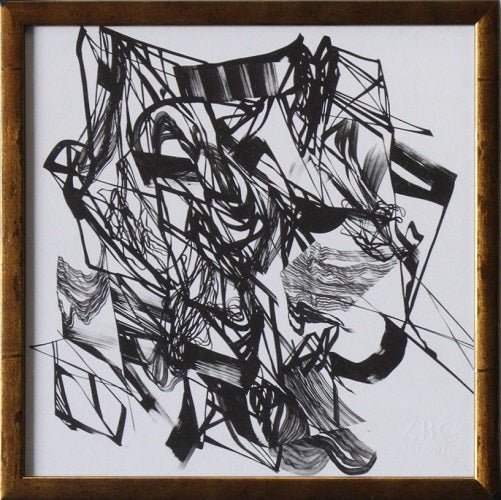 ABST654 - Black Ribbon 2 10.5W x 10.5H