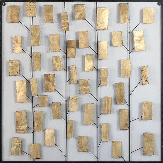 Iron Tree Wall Sculpture 48W x 48H - Cleared Decor