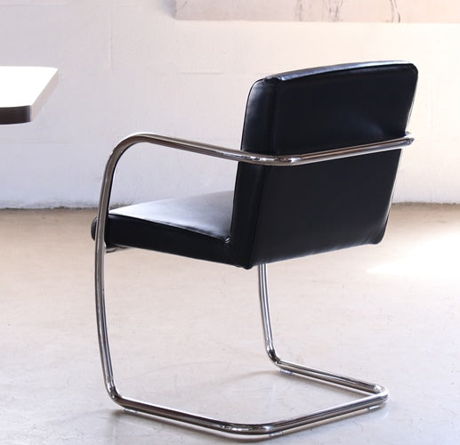 Mitchell Gold Hugo Arm Chair in Black Leather