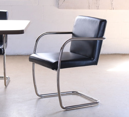 Mitchell Gold Hugo Arm Chair in Black Leather