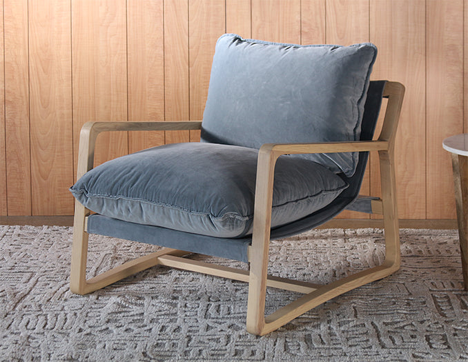 Slate Blue Arm Chair