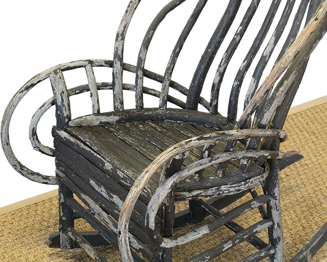 AC57ATL - Hand Made Adirondack Rocking Chair circa 1890