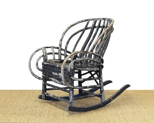 AC57ATL - Hand Made Adirondack Rocking Chair circa 1890