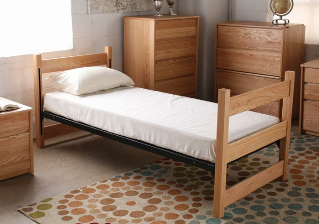 Dorm Style Twin Bed with Mattress