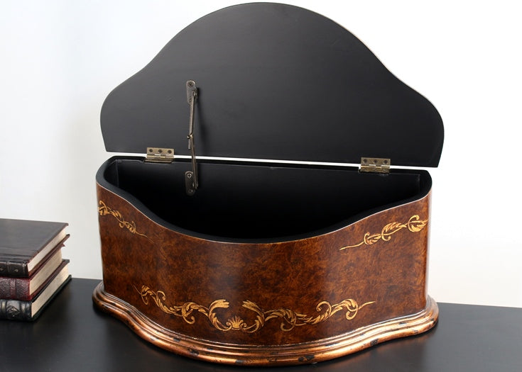 Polished Burlwood Keepsake Box