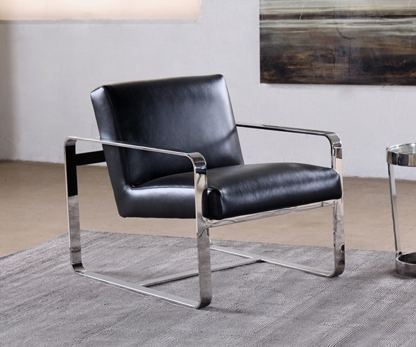 Mitchell Gold Armand II in Black Leather