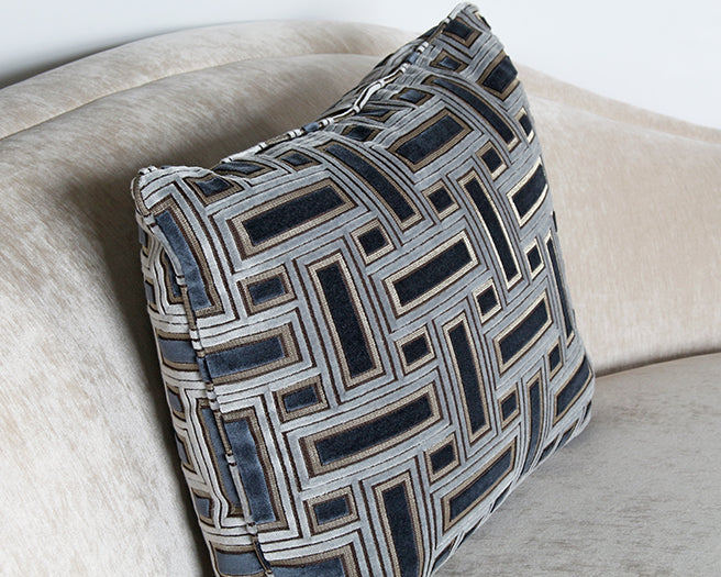 Blush Taupe Club Chair W/ Open Arm & Toss Pillow Back