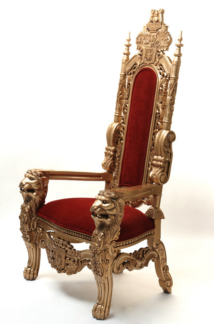 Antique Gold Throne Chair