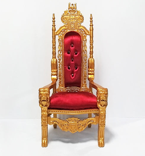 CC60ATL - Red And Gold King David Throne WJeweled Buttons
