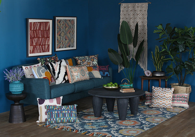 Sunset And Palms Pillow - Cleared