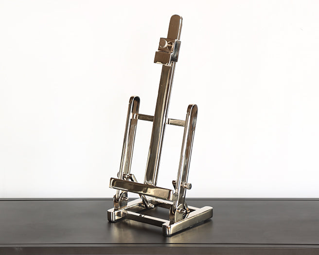 Nickel Table Top Easel - Cleared