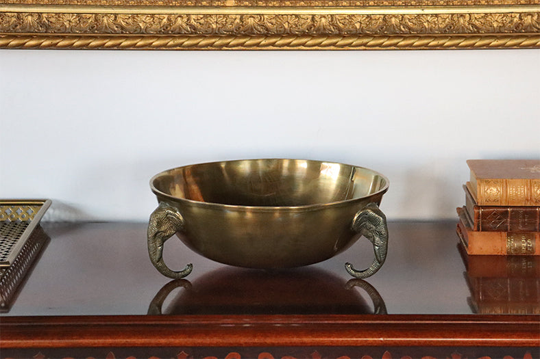 Brass Elephant Trunk Bowl - Cleared
