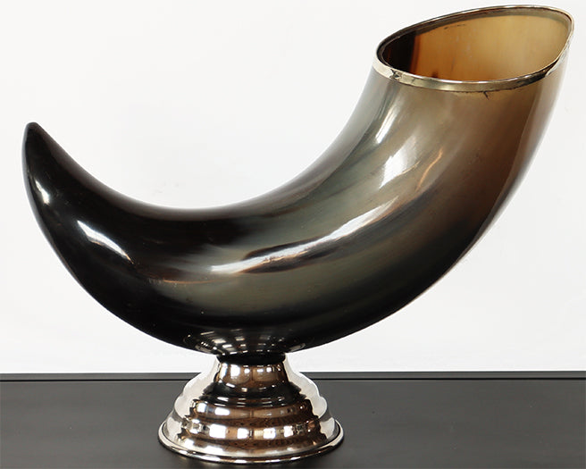 Mounted Horn On Silver Base - Cleared