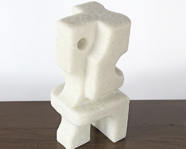 Ivory Cubist Sculpture - Cleared Décor