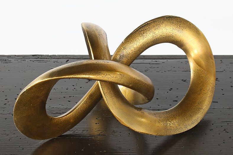 Antique Brass Spiral Sculpture - Cleared Décor