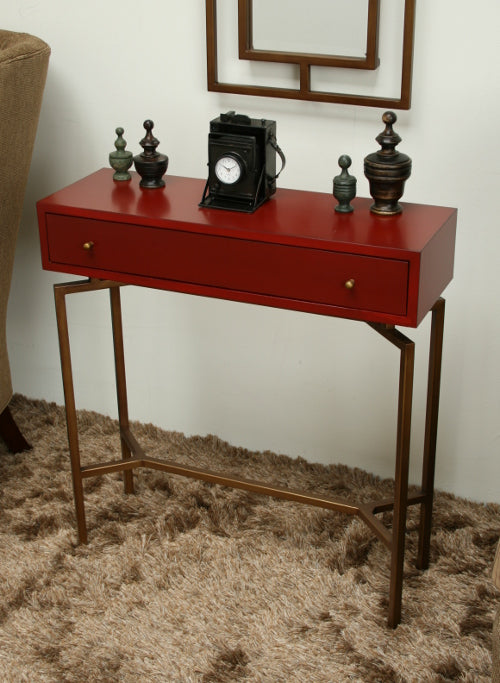 Mitchell Gold Ming Red Lacquer Chest