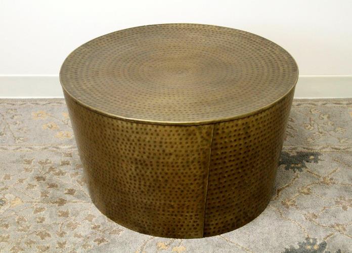 Antique Brass Iron Coffee Table