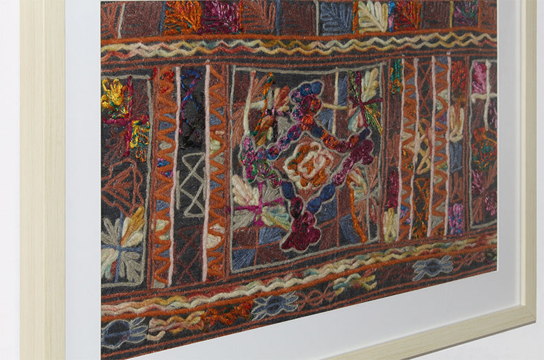 Burgundy Embroidery 2 32W X 22H - Cleared Decor