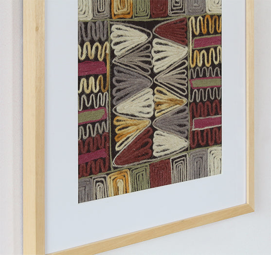 Burgundy Embroidery 4 20W X 20H - Cleared Decor