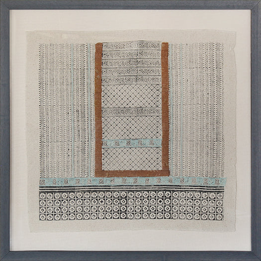 DECOR58 - Betwa Block Printed & Embroidered Textile 40x40