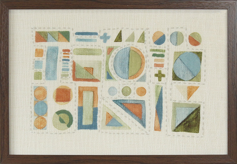 Abstract Multi Textile  26W X 18H - Cleared Decor