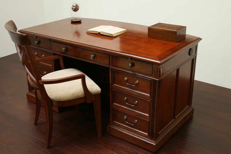 European Legacy Executive Desk in Macadamia