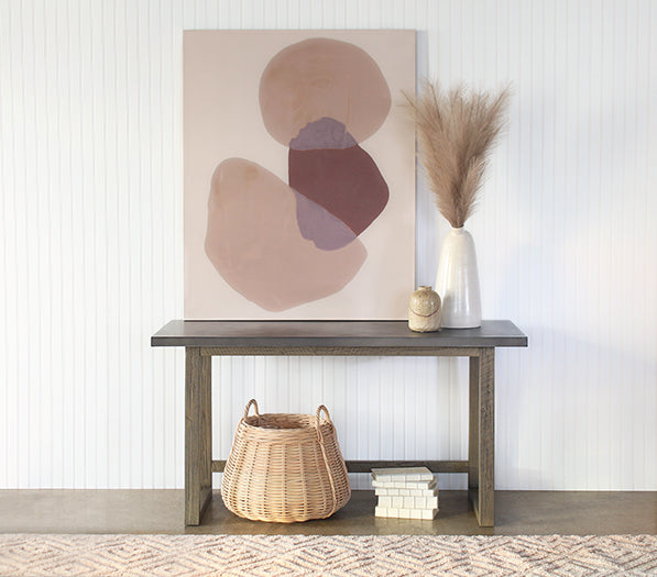 White Wash Desk With Concrete Top