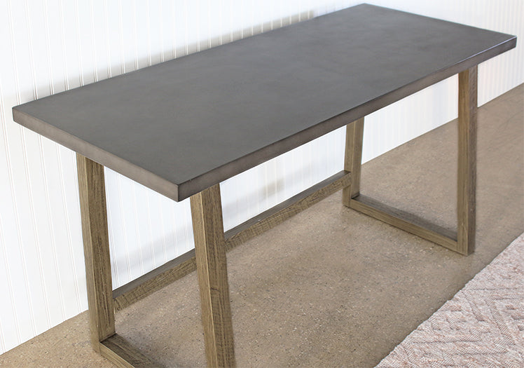 White Wash Desk With Concrete Top