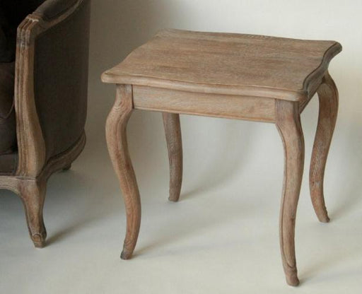 Limed Grey Oak End Table