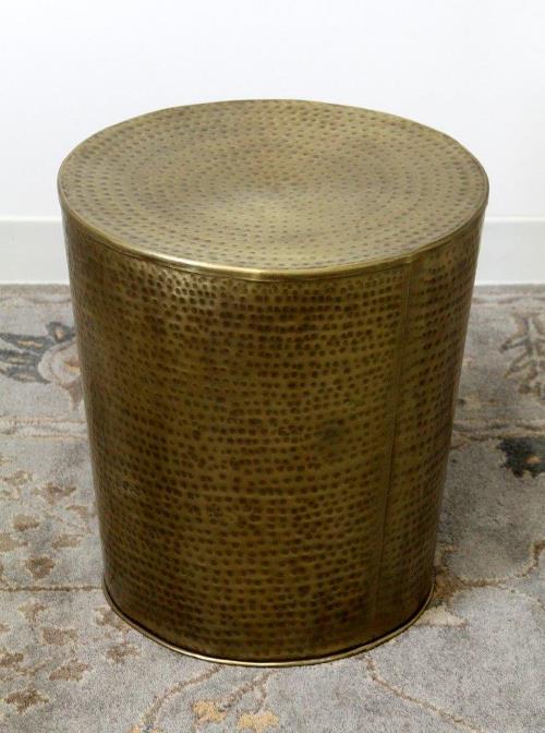 Antique Brass Iron Side Table