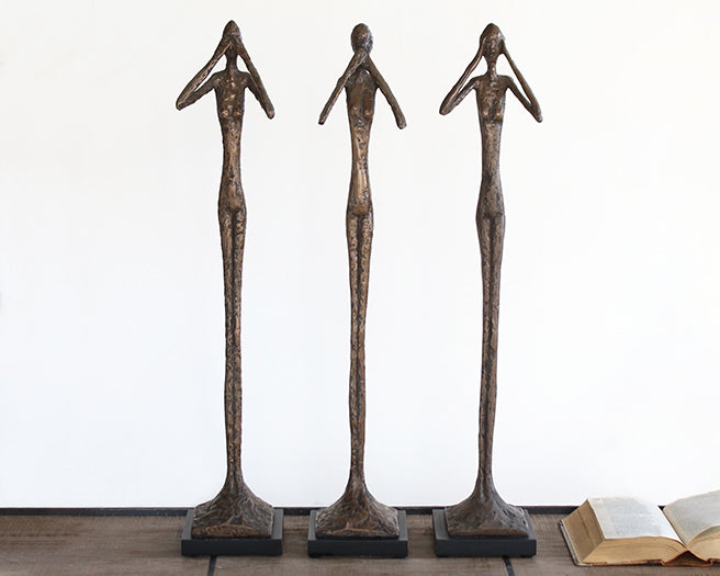 See No Evil Sculpture - Cleared Décor