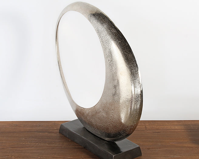 Large Abstract Crescent Moon Sculpture - Cleared Decor