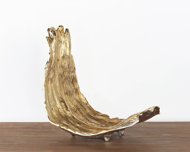 Gold Bark Sculpture - Cleared Decor