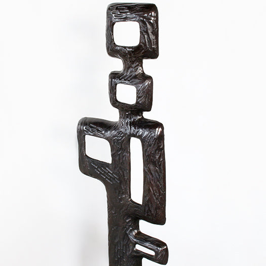 57" High Bronze Abstract Sculpture - Cleared Decor