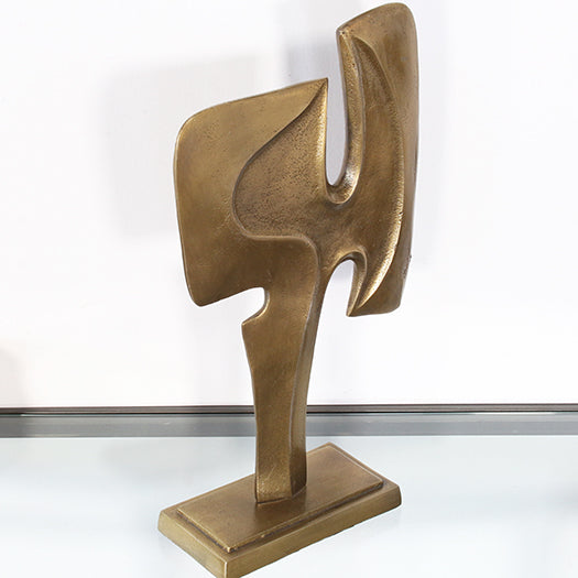 16.5"H Gold Abstract Sculpture - Cleared Decor