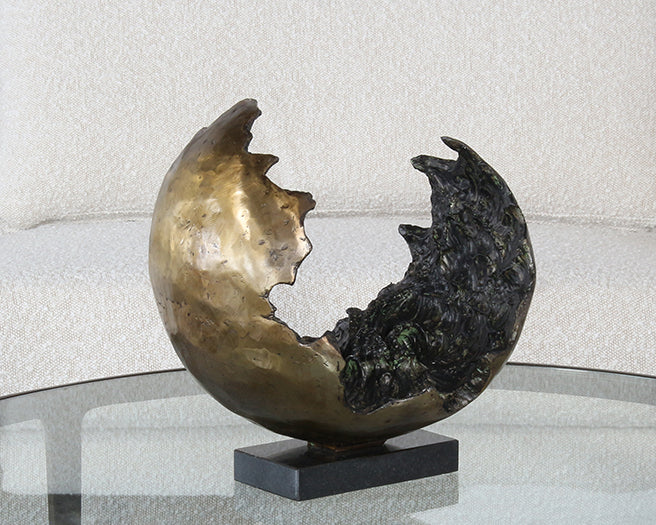 Deconstructed Orb Sculpture - Cleared Decor