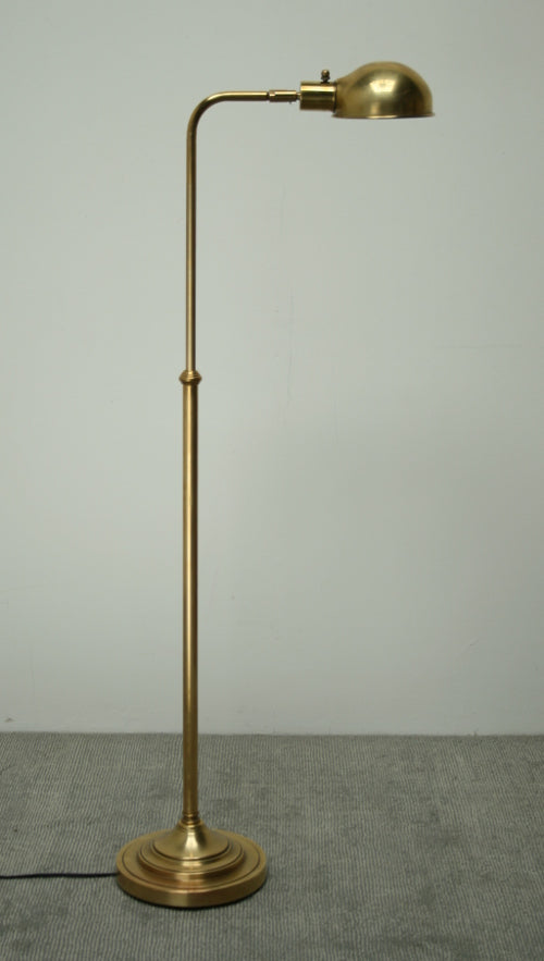 Adjustable Brass Pharmacy Floor Lamp