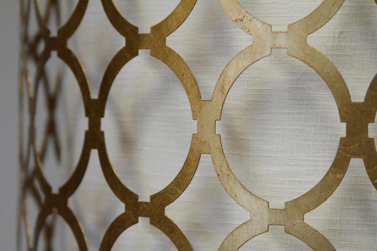 Metal Pattern Shaded Floor Lamp