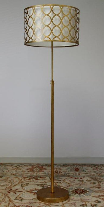 Metal Pattern Shaded Floor Lamp