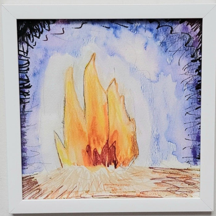 Rainbow Campfire 9W x 9H - Clèared