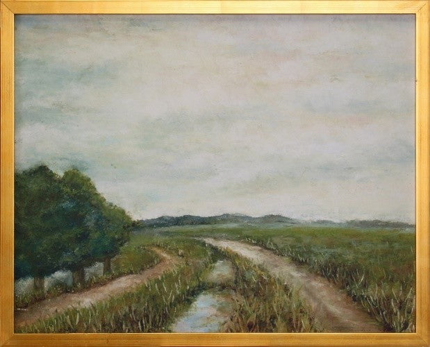 Two Merging Roads 31.5W x 25.5H