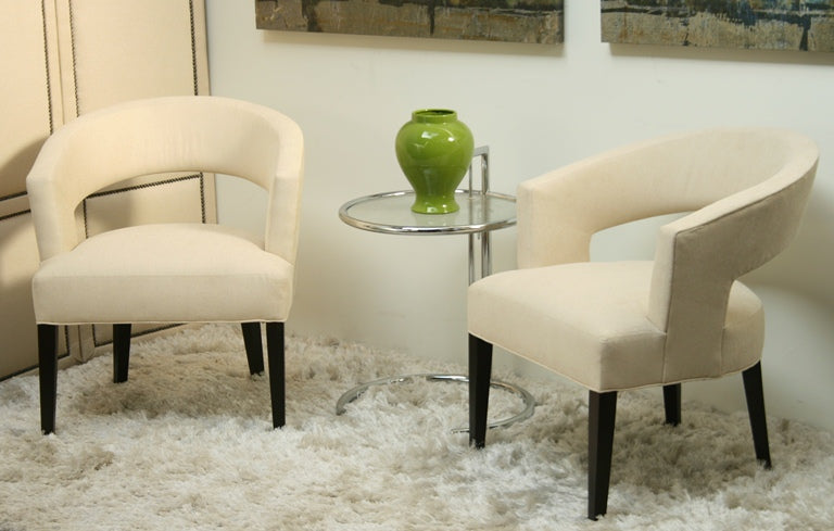 Modern Cream Cutout Chair