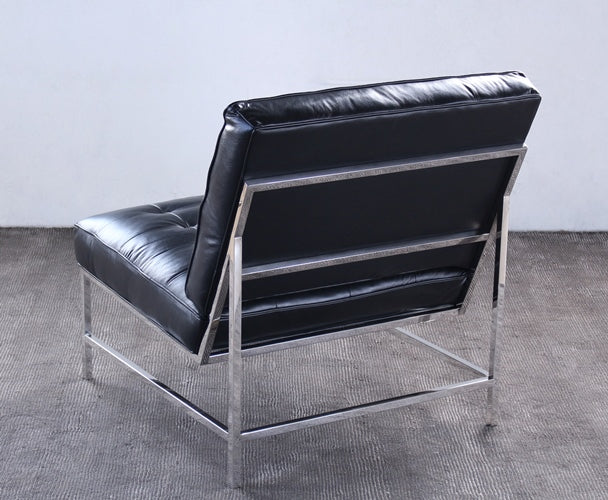 Mitchell Gold Major Chair in Black Leather
