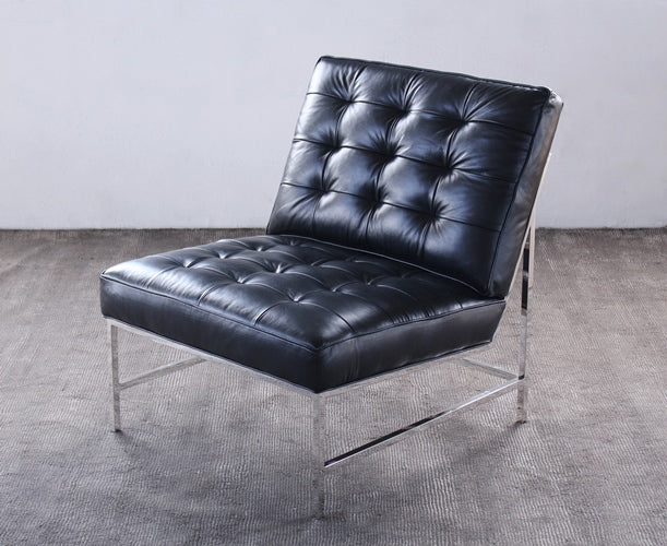 Mitchell Gold Major Chair in Black Leather
