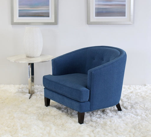 LC38ATL- Glover Chair in Blue Upholstery