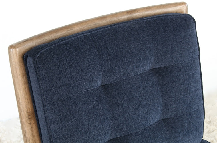 Victoria Slipper Chair in Navy