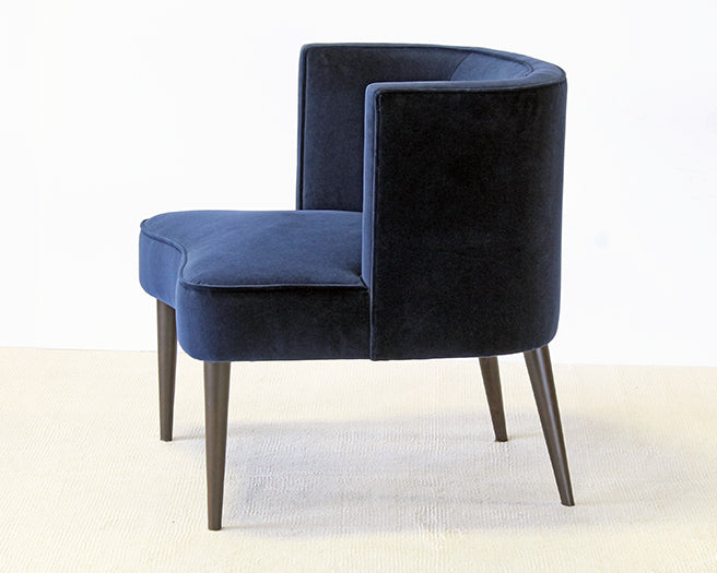Blue Velvet Lounge Chair